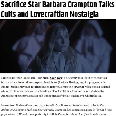 Sacrifice Star Barbara Crampton Talks Cults and Lovecraftian Nostalgia